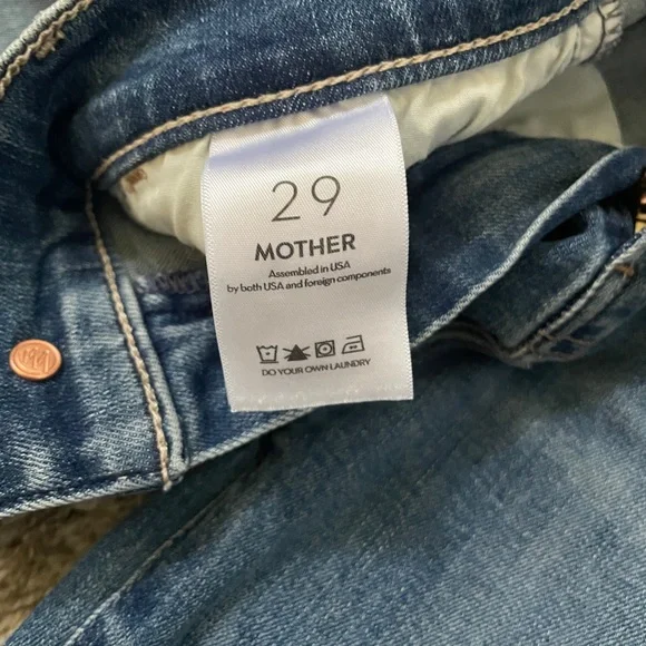 Mother The Hustler Ankle Fray Jeans Size 29 - Picture 10 of 15